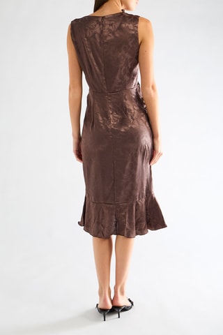 Robe midi - Marron foncé