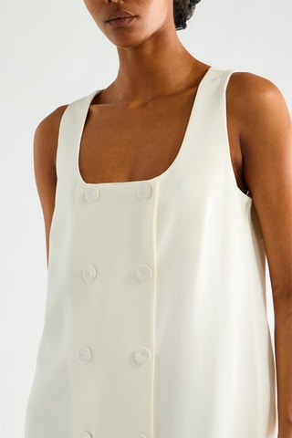 Robe droite - Blanc