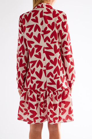 Robe taille basse - Rouge