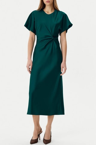 Robe midi - Bleu canard