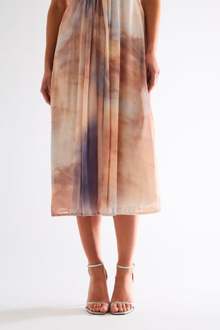 Robe midi - Beige