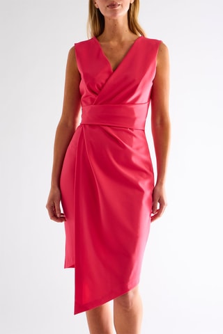 Robe portefeuille - Fuchsia