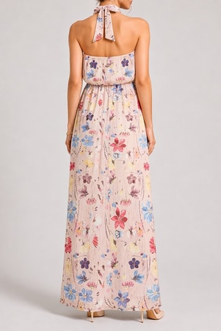 Robe longue sans manches - Beige
