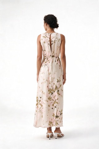 Robe longue sans manches - Écru