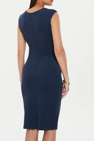 Robe fourreau - Bleu marine