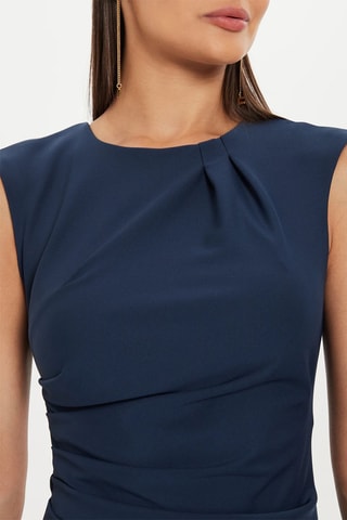 Robe fourreau - Bleu marine