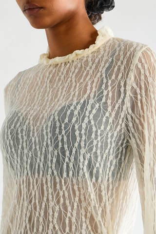 Blouse en dentelle - Ecru