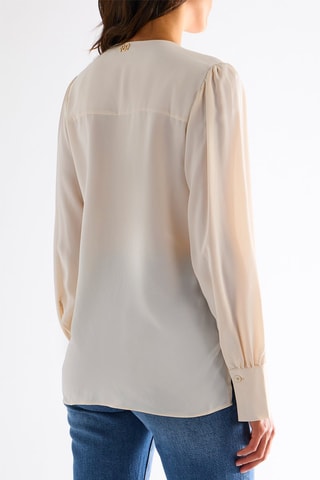 Blouse portefeuille - Beige