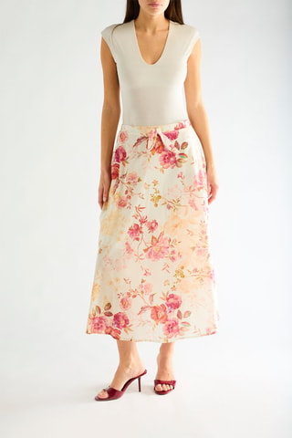 Jupe midi - rose