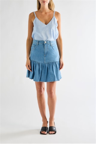 Minijupe en jean - Bleu indigo