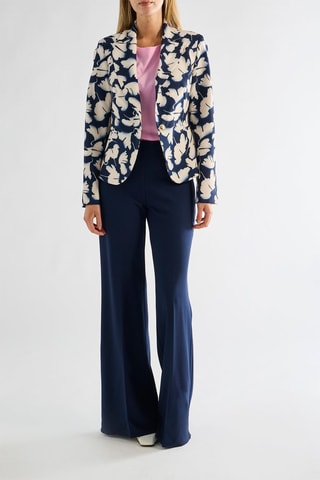 Blazer - Bleu foncé et blanc