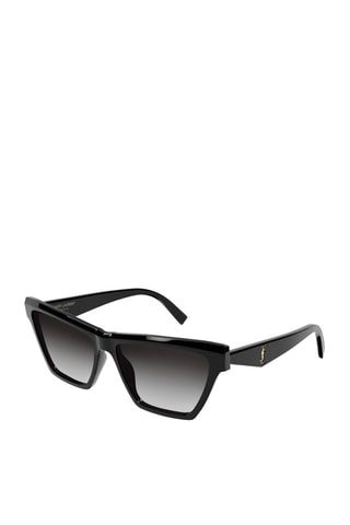 Lunettes de soleil femme - Catégorie 3 - Saint Laurent - Doré et noir