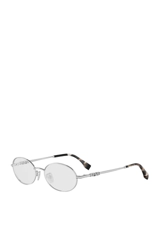 Lunettes de vue mixte - Fendi - Argenté, marron et noir