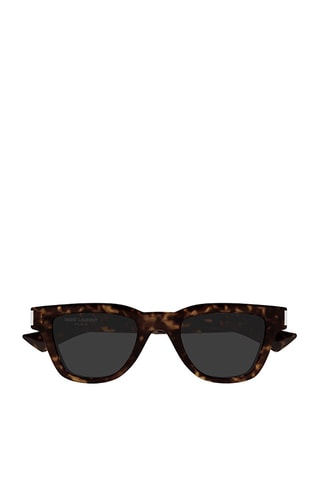 Lunettes de soleil homme - Catégorie 3 - Saint Laurent - Argenté, gris et marron
