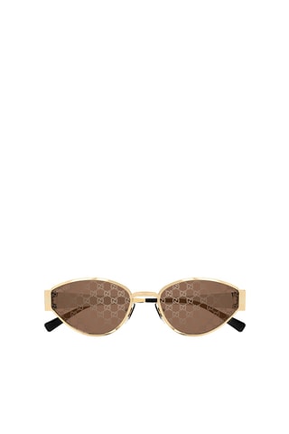 Lunettes de soleil femme - Catégorie 3 - Gucci - Doré