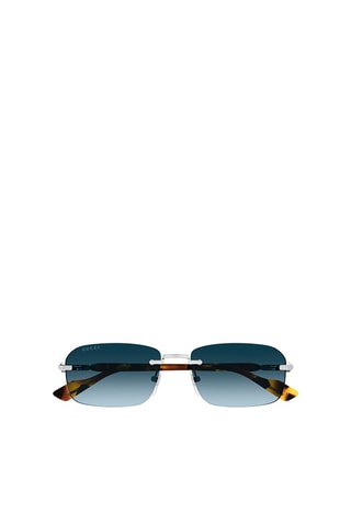 Lunettes de soleil homme - Catégorie 3 - Gucci - Argenté