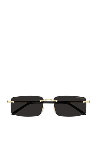 Lunettes de soleil homme - Catégorie 3 - Montblanc - Doré, gris et noir