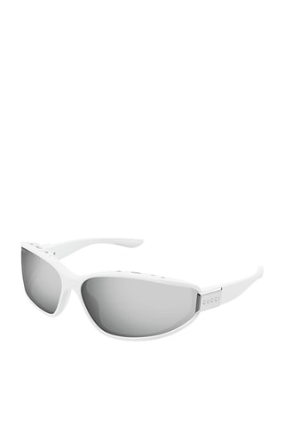 Lunettes de soleil homme - Catégorie 3 - Gucci - Blanc et gris