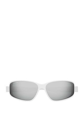 Lunettes de soleil homme - Catégorie 3 - Gucci - Blanc et gris