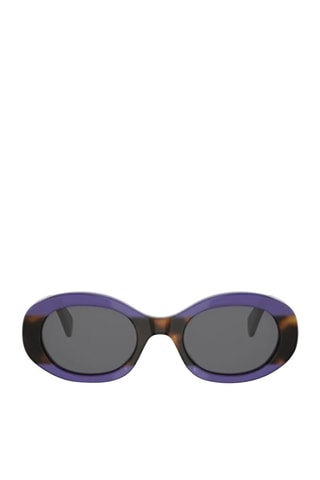 Lunettes de soleil mixte - Catégorie 3 - Celine - Marron, noir et violet