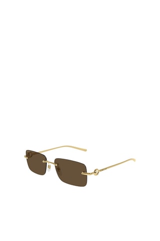 Lunettes de soleil homme - Catégorie 3 - Gucci - Doré