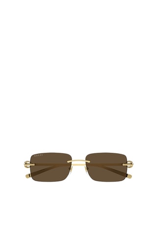 Lunettes de soleil homme - Catégorie 3 - Gucci - Doré