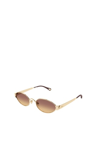 Lunettes de soleil femme - Catégorie 3 - Chloé - Doré