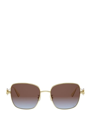 Lunettes de soleil femme - Catégorie 3 - Dior - Doré et marron