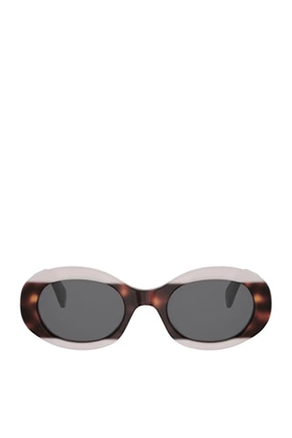 Lunettes de soleil mixte - Catégorie 3 - Celine - Blanc, marron et noir