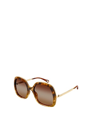 Lunettes de soleil femme - Catégorie 3 - Chloé - Marron