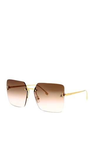 Lunettes de soleil mixte - Catégorie 3 - Fendi - Doré et marron