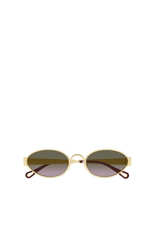 Lunettes de soleil femme - Catégorie 3 - Chloé - Doré
