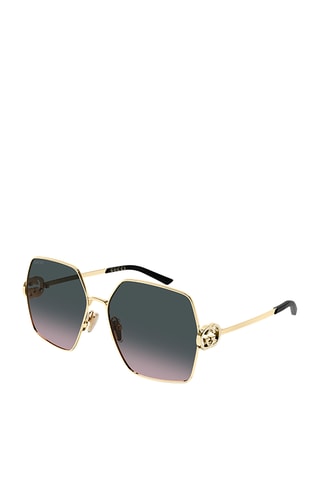 Lunettes de soleil mixte - Catégorie 3 - Gucci - Doré