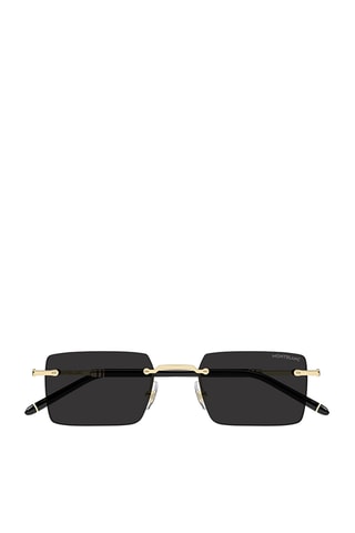 Lunettes de soleil mixte - Catégorie 3 - Montblanc - Doré et noir