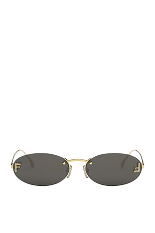 Lunettes de soleil mixte - Catégorie 3 - Fendi - Doré