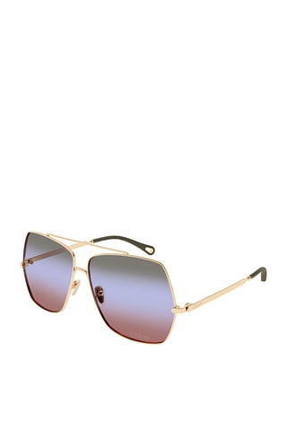 Lunettes de soleil mixte - Catégorie 3 - Chloé - Doré