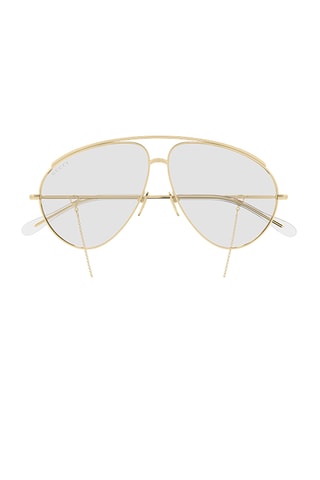 Lunettes de soleil mixte - Catégorie 3 - Gucci - Doré