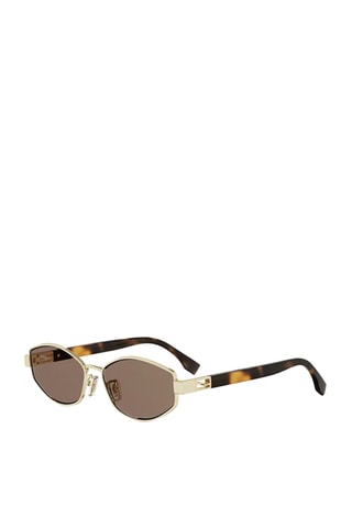 Lunettes de soleil mixte - Catégorie 3 - Fendi - Doré