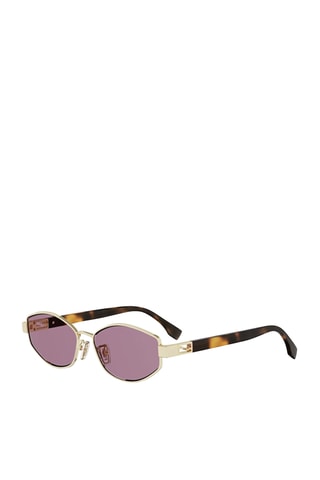 Lunettes de soleil mixte - Catégorie 3 - Fendi - Doré