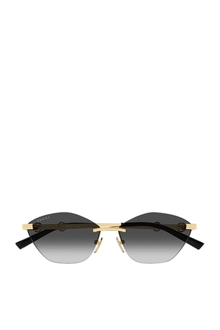 Lunettes de soleil mixte - Catégorie 3 - Gucci - Doré et noir