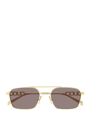 Lunettes de soleil mixte - Catégorie 3 - Gucci - Doré