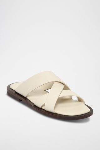Mules en cuir - Nude