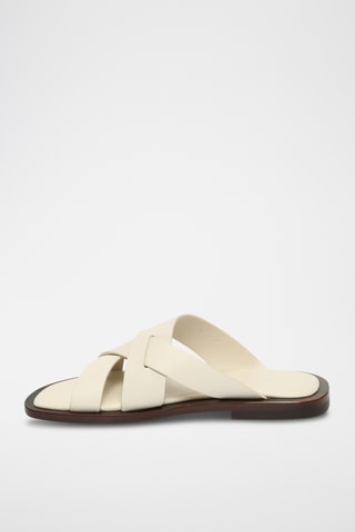 Mules en cuir - Nude