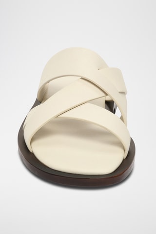 Mules en cuir - Nude