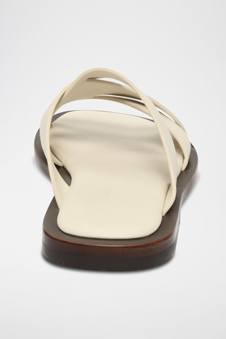 Mules en cuir - Nude