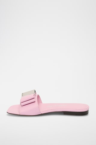Mules en cuir - Rose