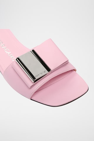 Mules en cuir - Rose