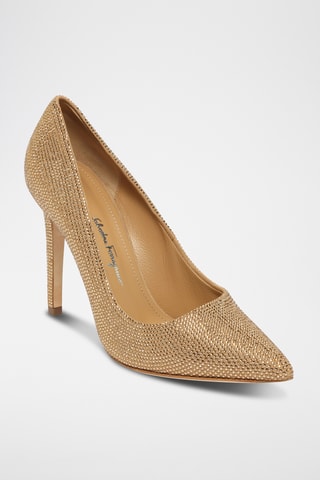 Escarpins en cuir suédé - Beige