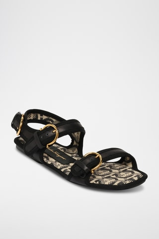 Sandales en cuir - Noir