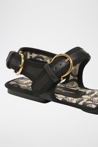 Sandales en cuir - Noir